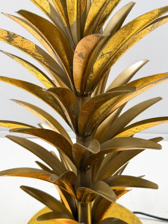 Image 1 of Gran lámpara de pie/palmera estilo Hollywood Regency, al estilo de Maison Jansen, Francia, década de 1970
