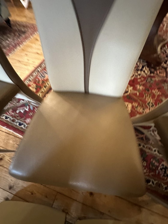 Image 1 of Luxueux ensemble de 6 chaises de salle à manger vintage Formenti