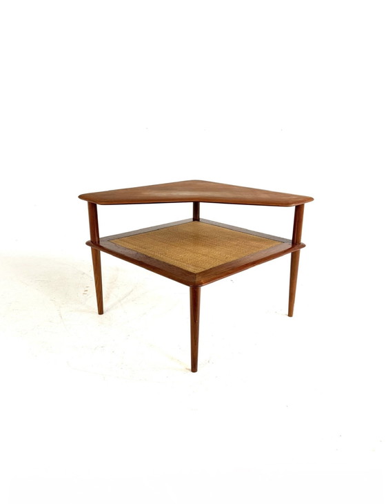 Image 1 of Table d'appoint d'angle vintage « Minerva », France & Son '60