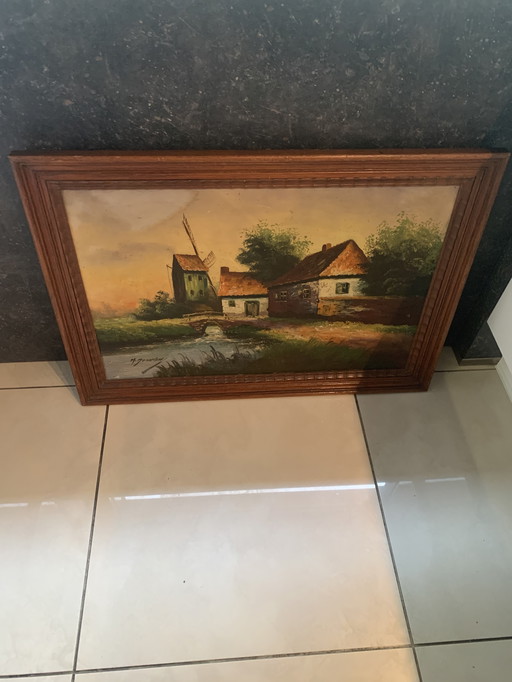 L'histoire d'Olieverf schilderij