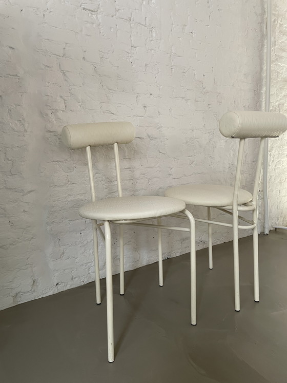 Image 1 of 2 postmoderne Eetkamerstoelen 1980