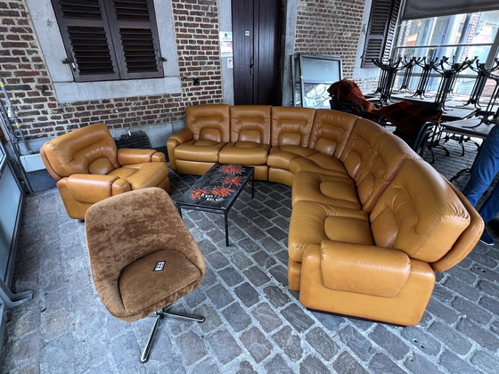 Image 1 of Paltrona Italia design in pelle anni '70