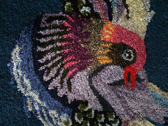 Brigitte Doerge Arte Manuale Blauer Simurgh Limitato – jab Handkunst Galerie, Decorazioni murali, Wool, Silk (photo 5 of 5)