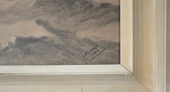 Image 1 of Johannes Herbert Plokker (1907-1976) Sailing Ship Etching