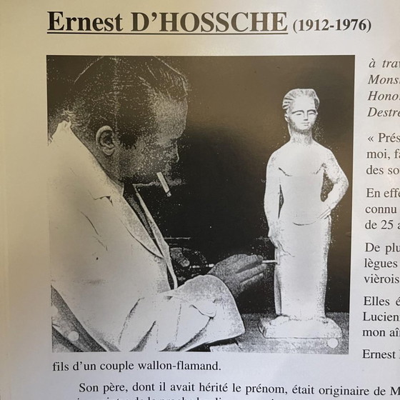 D3034 Vaas van steengoed door Ernest Dhossche voor Boch Frères Keramis – Vazen, Ceramic, Design (photo 14 of 14)