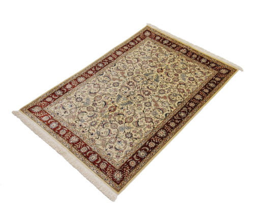 Alfombra persa original Qom/Ghom de pura seda 121 x 81 cm en perfecto estado