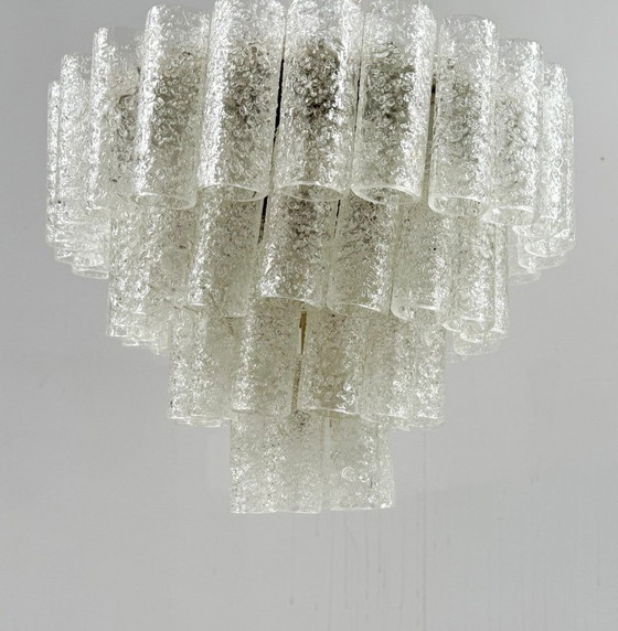 Image 1 of Mid - Century ceiling lamp/chandelier by Doria Leuchten, Germany, 1970s
