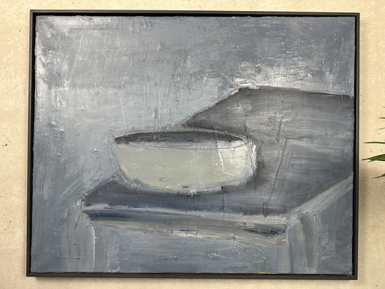 Image 1 of Lawrence de Maupeou - ‘de tafel’ - olieverf op doek