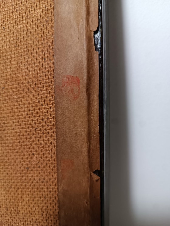 Image 1 of 3D shadow box with carved mother of pearl