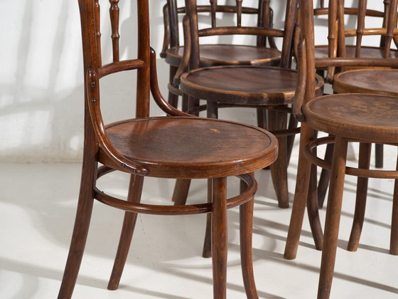 Sedie antiche stile caffè parigino (c.1920). Set di 6 pezzi #3 – Sedie da pranzo, Wood (photo 16 of 40)