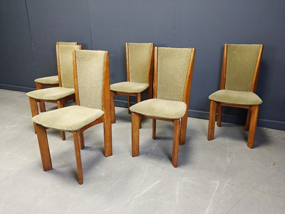 Image 1 of Set of 6 danish dining chairs, 1970s