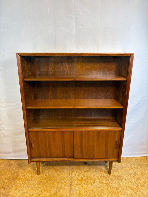 Mid Century Retro Teak Bookcase / Display Cabinet by Herbert E. Gibbs Circa 1960 Danish Design Scandinavian Influence British Qu