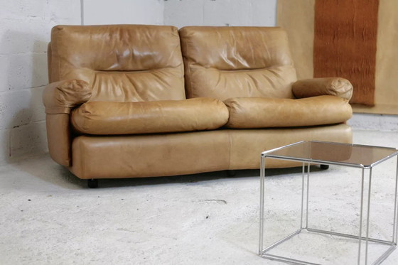 Image 1 of Divano in pelle, modello Albany, fine anni '70, edizione Roset