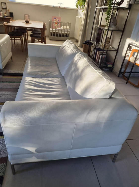 IKEA Arild Zetel. 2.5 Zit. Wit Leder – 3-5 zitsbanken, Leather (photo 3 of 5)