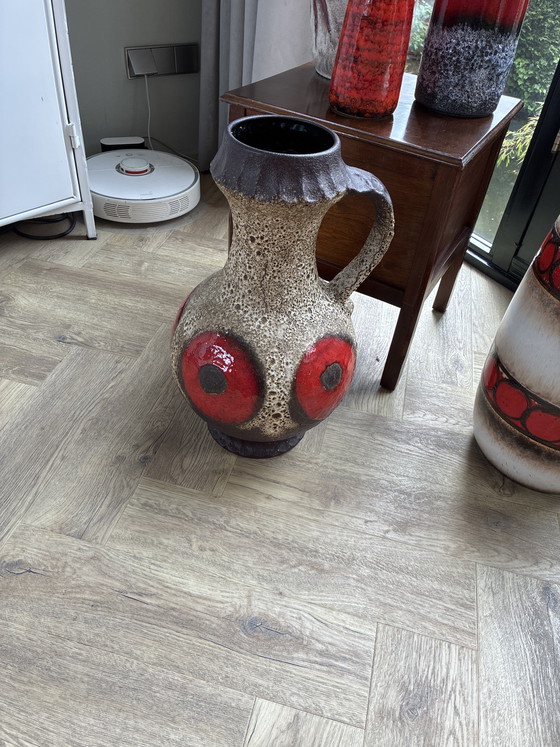 Image 1 of Vintage fat lava floor vase 50 cm Dumler & Breiden
