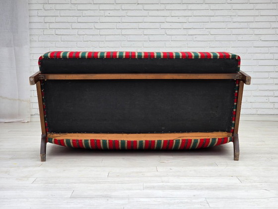 Image 1 of 1960s, Danish 2-seater sofa by Fritz Hansen, furniture wool, original condition.