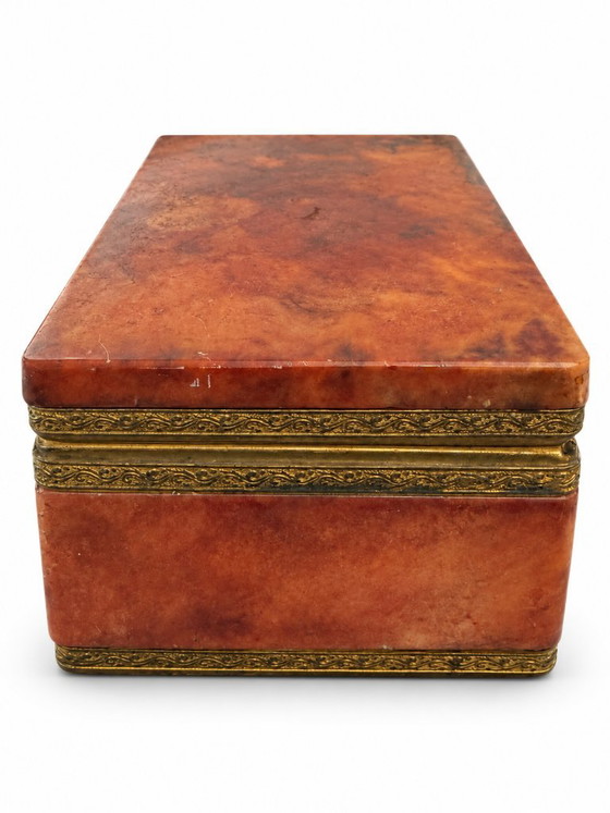 1960s Onyx Jewelry Box – Decorative Objects, Brass, Stone (photo 3 of 5)