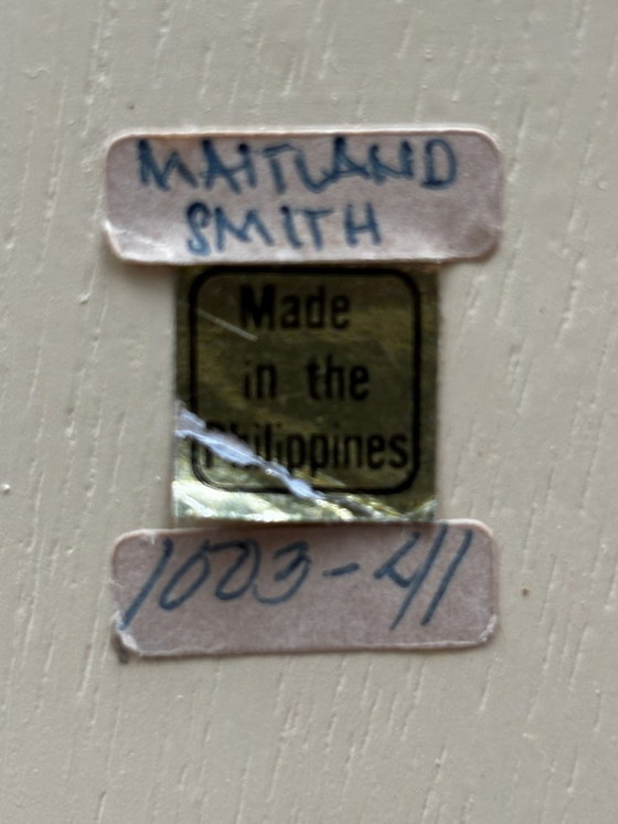 Image 1 of Maitland-Smith Tessellated Stone side table (2 x)