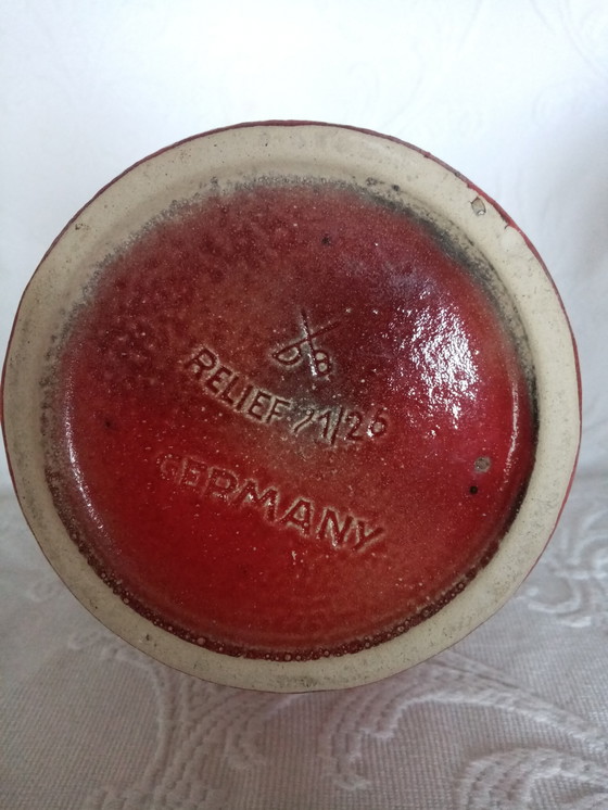 Image 1 of Jarrón decorativo alemán Fat Lava de Studio Dümler Breiden, años 60 (27 cm)