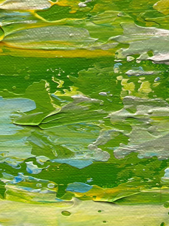 Image 1 of Never Ending Story – abstract expressive painting – 60x60 cm