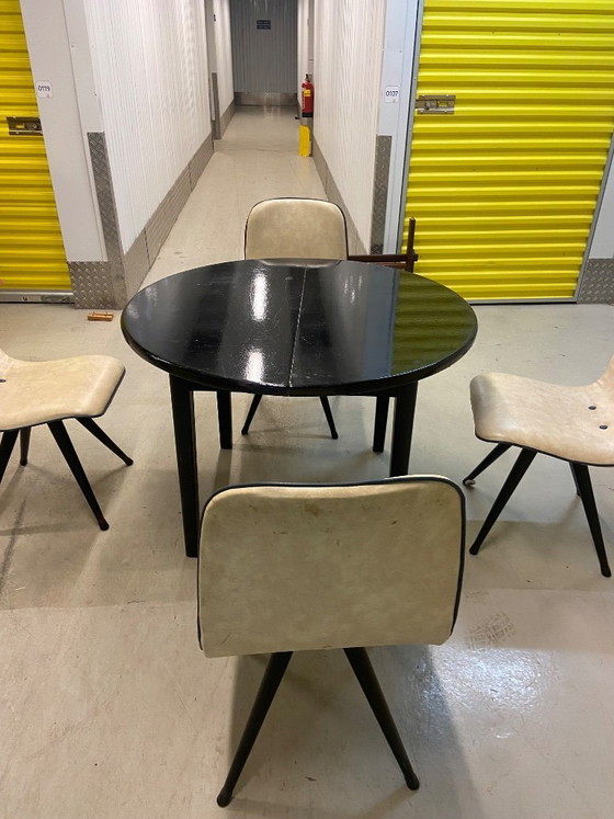 Image 1 of Dining table with 4 chairs