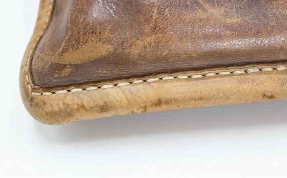 Image 1 of Vintage leren gymmat uit de jaren 1930, Tsjechoslowakije