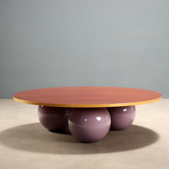 1980s Coffee Table with Sphere Base – Side tables, Wood (photo 3 of 11)