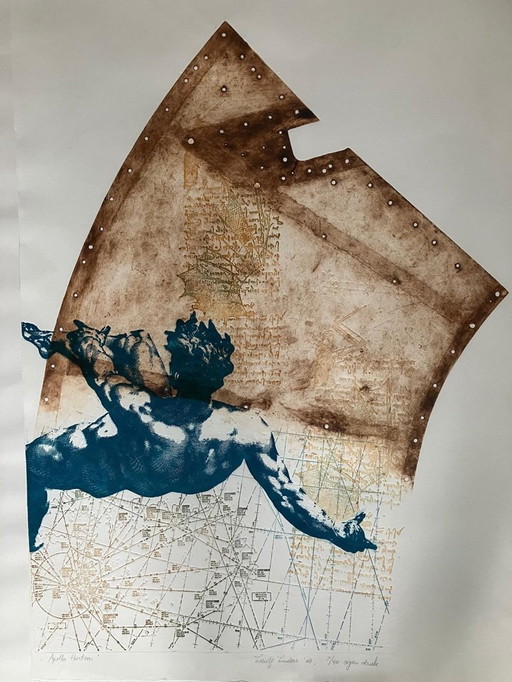 Radierung Apollo Thirteen Leentje Linders