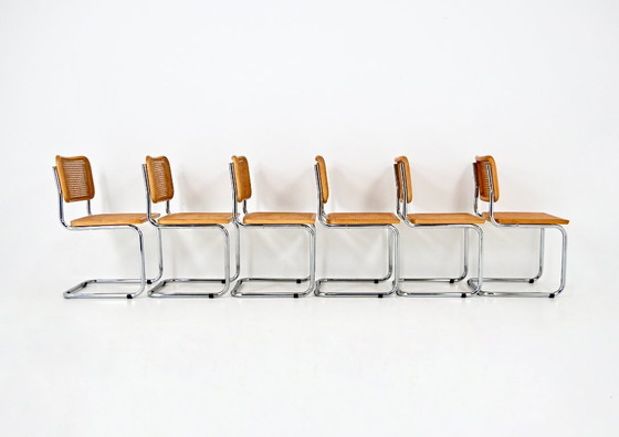 Image 1 of Dining Chairs Style B32 By Marcel Breuer, set of 6