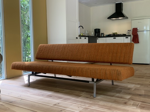 Martin Visser sofa bed orange bouclé fabric