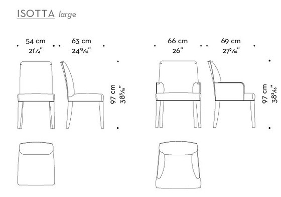 Promemoria ISOTTA Large Chairs By Romeo Sozzi 10 Pieces – Dining set, Wood, Textile (photo 11 of 11)