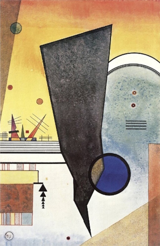 Wassily Kandinsky - Offset lithograph Gebogene Spitze