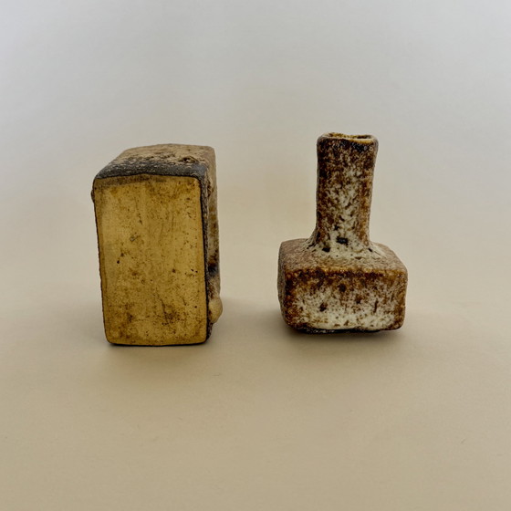 Image 1 of Paar soliflore van Hugo & Marius van Woerden voor Vest Ceramics