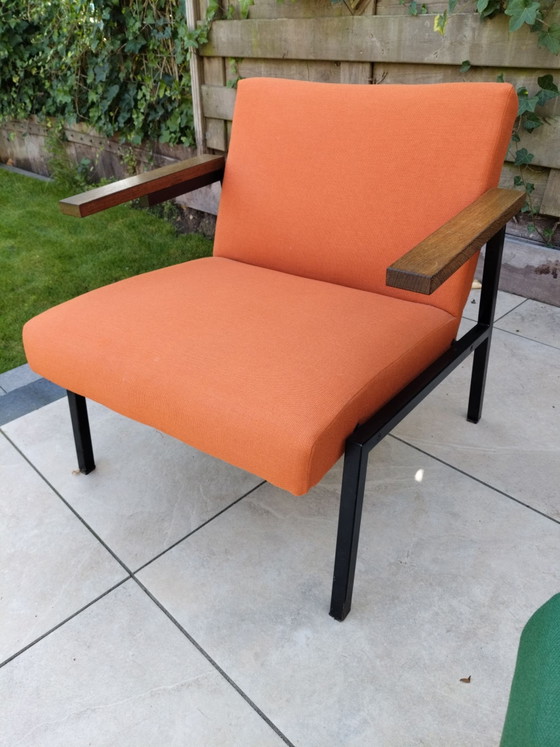 1960s Martin Visser Spectrum Armchair Orange – Metal, Textile (photo 6 of 7)