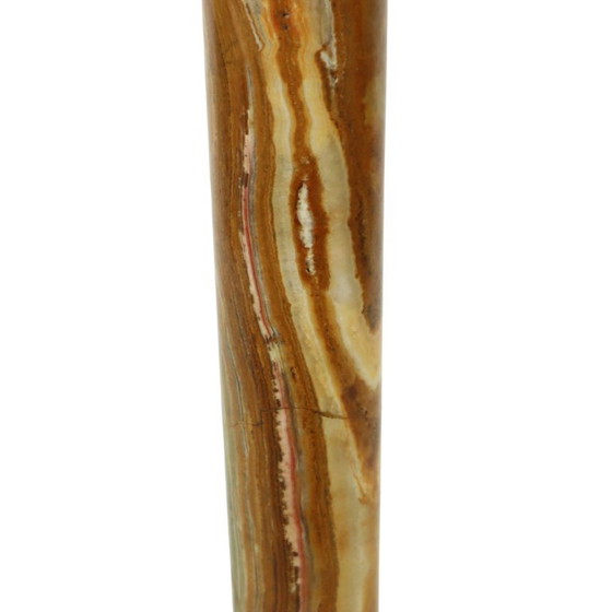 Image 1 of Classic Onyx and Brass Table Lamp