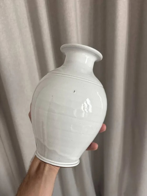 Vintage Vase Made of Hand-Turned Ceramic – Artisan (photo 4 of 8)