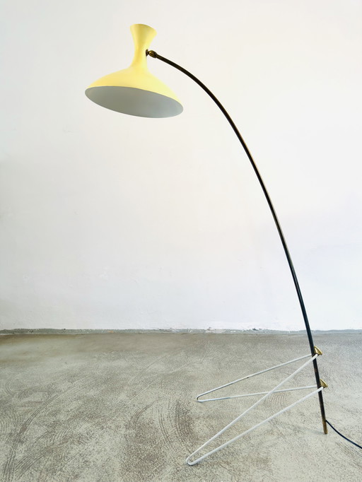 RARE LAMPE DE SOL LOUIS KALFF POUR PHILIPS, PAYS-BAS, années 1950