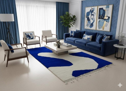 Tapis Marocain Traditionnel En Laine 200cmx150cm