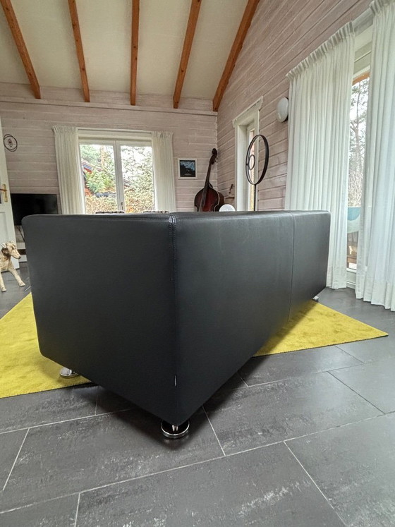 Image 1 of Sofa, Gelderland 4800 Black Leather