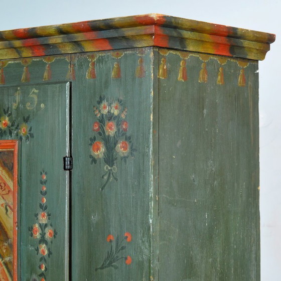 Armario nupcial de pino, fechado en 1815. – Iron, Wood (photo 12 of 14)
