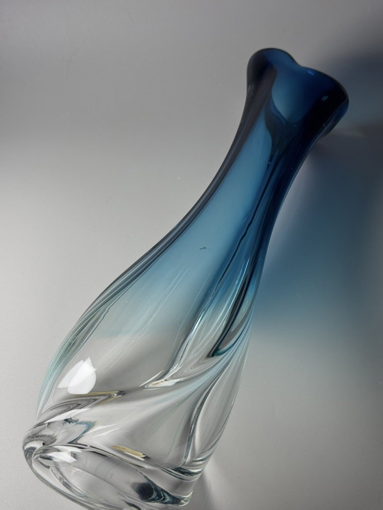 Val Saint Lambert “Lulea” Crystal Vase — René Delvenne, Studio Cristal, Limited Edition 1/6 (photo 8 of 15)