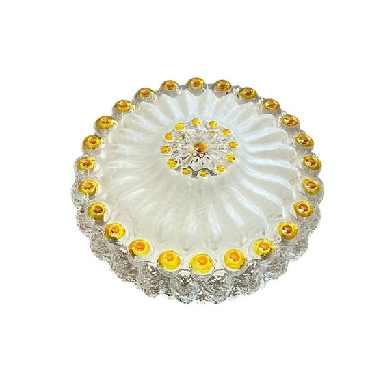 Round Glass Wall or Ceiling Light, Murano or Limburg Type – Glashütte Limburg, Wall lights (photo 10 of 10)