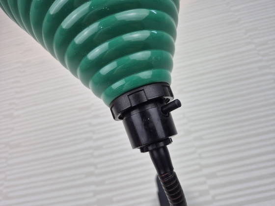 Image 1 of IKEA Snitt wall lamp. Vintage metal cone lamp, green.