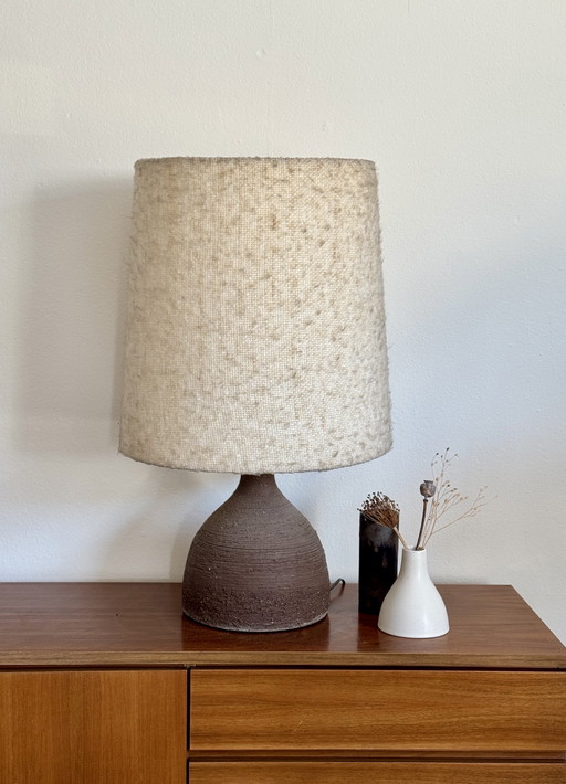 Vintage XL Ceramic Table Lamp Brutalist
