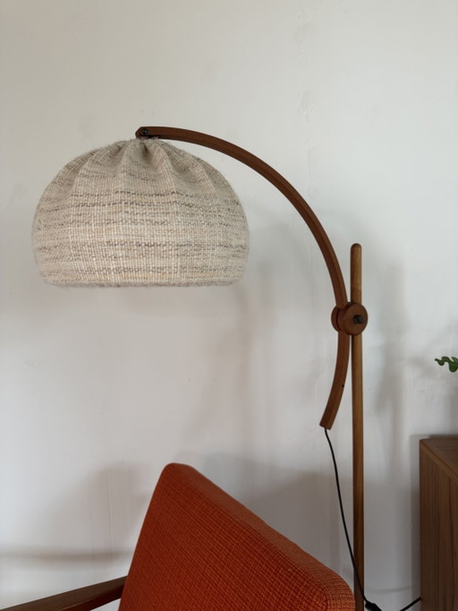Vintage Teakhouten ‘Archea’ Vloerlamp, Domus ‘70 – vloerlampen, Wood, Metal (photo 2 of 11)