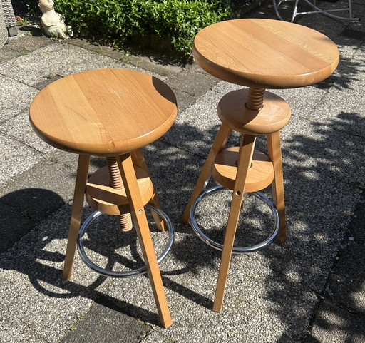 Two vintage stools