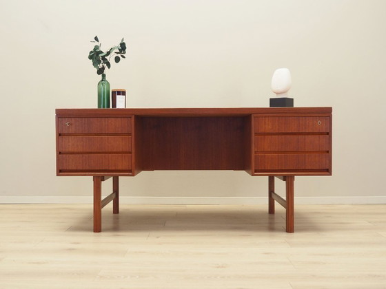Image 1 of Teak desk, Danish design, 1970s, production: Denmark