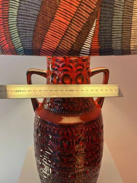 Image 1 of Large statement accent lamp made of Bay ceramic vase – model 608-45 (design: Bodo Mans)