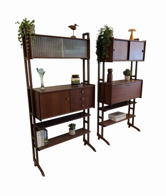 Image 1 of Vintage teak wall system, Simpla Lux