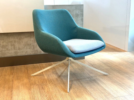 Casala Palau Floyd Sessel Petrol – drehbar – fauteuils, Wool